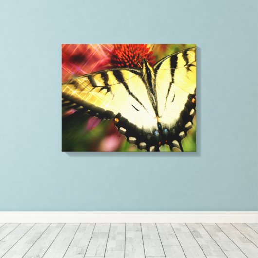 Butterfly Quad Leinwand Wrap (Insitu (Holzboden))