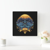 Butterfly Quadratische Wanduhr (Zuhause)
