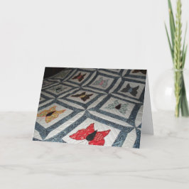 Butterfly Quilt Geburtstagskarte Karte