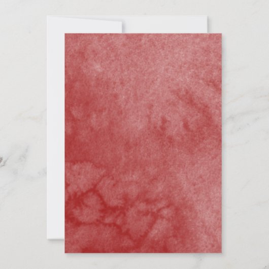 Butterfly Quince Einladungen Roter Blumenstrauß (Rückseite)