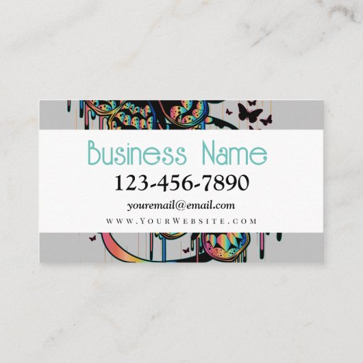 Butterfly Rain Visitenkarte (Rückseite)