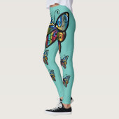 BUTTERFLY RAINBOW FARBEN YOGA PANTS LEGGINGS (Links)