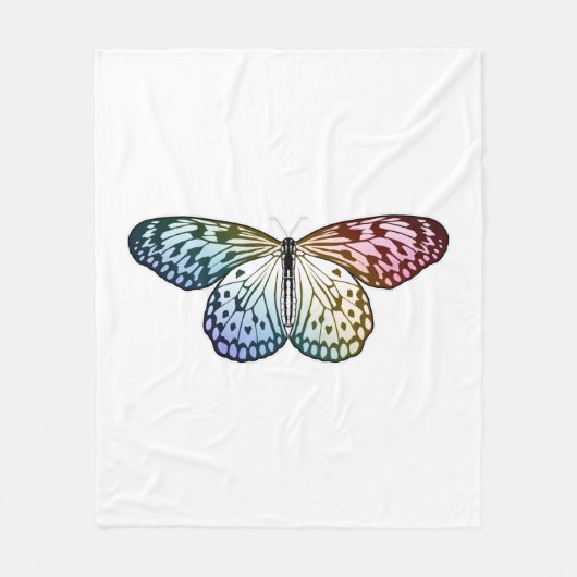 Butterfly Rainbow Fleecedecke (Vorderseite)