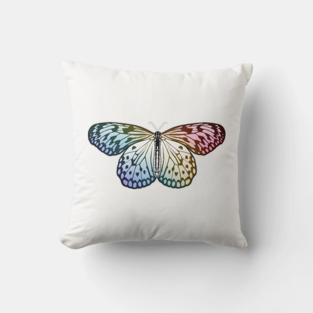 Butterfly Rainbow Kissen (Vorderseite)