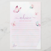 Butterfly-Ratschlag für die Mama, die Karte sein s (Vorderseite)