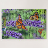 Butterfly-Rätsel übersetzt in 20 Sprachen. Puzzle (Horizontal)