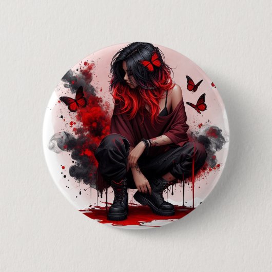 Butterfly-Rebellion Button (Vorderseite)
