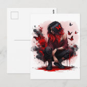 Butterfly-Rebellion Postkarte (Vorne/Hinten)