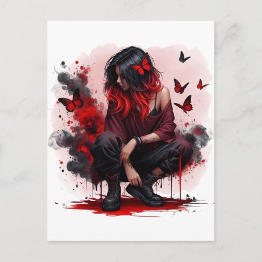 Butterfly-Rebellion Postkarte (Vorderseite)