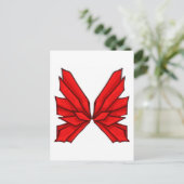 Butterfly Red I Postkarte (Stehend Vorderseite)