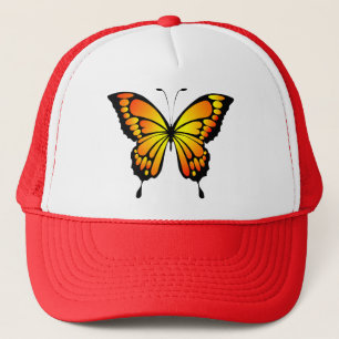 Butterfly Red Yellow Insect Illustration-20285 T-S Truckerkappe