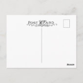 Butterfly-Regenbogenfarben Postkarte (Rückseite)