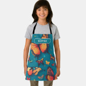 Butterfly Retro Personalisiertes Muster Schürze (Insitu)