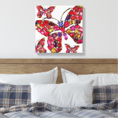 Butterfly Rhinestones Vintag Kostümschmuck Kunst Leinwanddruck (Insitu (Schlafzimmer))