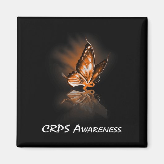 Butterfly Ribbon Crps Bewusstsein Magnet (Vorne)