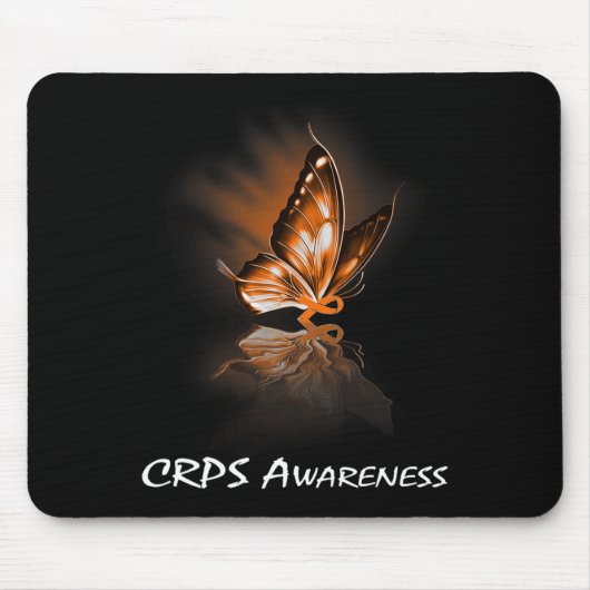 Butterfly Ribbon CRPS-Bewusstsein Mousepad (Vorne)