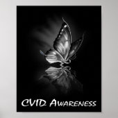 Butterfly-Ribbon CVID Awareness Sweatshirt182 Poster (Vorne)