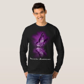 Butterfly Ribbon Dementia Awareness T-Shirt (Vorne ganz)