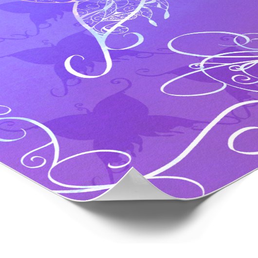 Butterfly Ribbon Poster (Ecke)