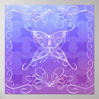 Butterfly Ribbon Poster