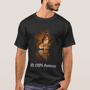 Butterfly Ribbon RSD CRPS Bewusstsein T-Shirt