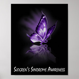 Butterfly-Ribbon-Sjogren-Syndrom Poster