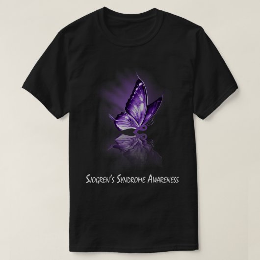 Butterfly-Ribbon-Sjogren-Syndrom T-Shirt (Design vorne)