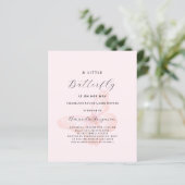 Butterfly Rosa Goldmädchen Mädchen Budget Baby Dus (Stehend Vorderseite)