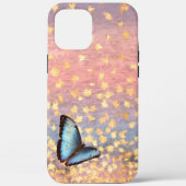 Butterfly Rose Gold Flakes Abstraktes Design Case-Mate iPhone Hülle (Rückseite)