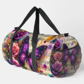 Butterfly-Rose - Musikmalerei Duffle Bag (Rechte Ecke)