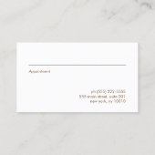 Butterfly Salon Termine Visitenkarte (Rückseite)