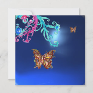 BUTTERFLY SAPPHIRE, blau hellrosa, lila rot Einladung