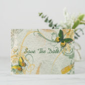 Butterfly Save the Date (Stehend Vorderseite)