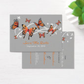 Butterfly Save the Date Hochzeit Custom MiniCard (Schreibtisch)