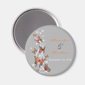 Butterfly Save the Date Hochzeitsankündigung Magnet (Vorderseite/Rückseite)