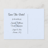 Butterfly Save the Date Postkarte (Rückseite)