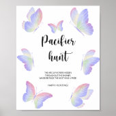 Butterfly-Schnuller-Jagd Kinderduschenspiel Poster (Vorne)