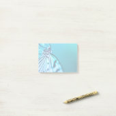 Butterfly Schönes Blau und Schwarzes Foto Post-it Klebezettel (Auf Schreibtisch)