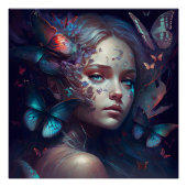 Butterfly Schönes Fantasy Poster (Vorderseite)