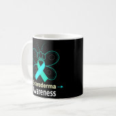 Butterfly Scleroderma Ribbon Scleroderma Bewusstse Kaffeetasse (Vorderseite Links)
