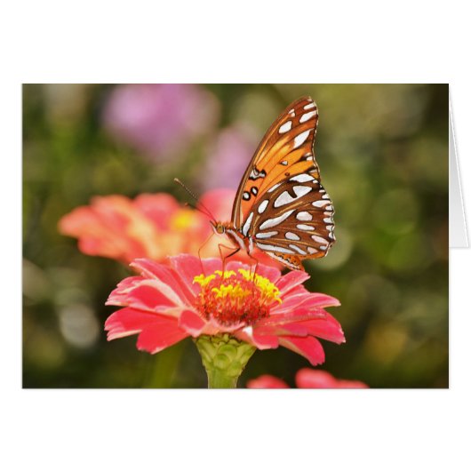 Butterfly Scripture Note Card Psalm 92:5 (Vorderseite (Horizontal))