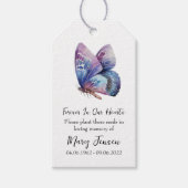 Butterfly Seed Packet Gedenkfeier Geschenkanhänger (Vorderseite)