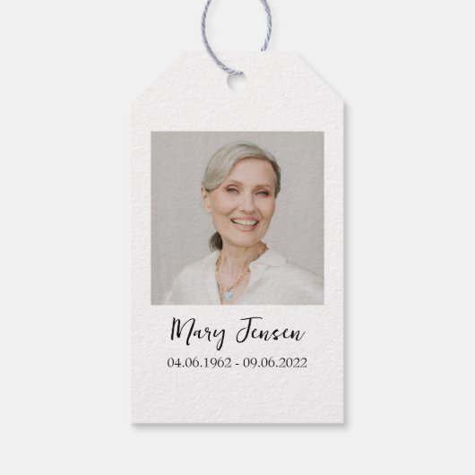 Butterfly Seed Packet Gedenkfeier Geschenkanhänger (Rückseite)