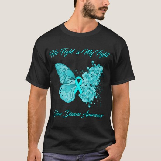 Butterfly Sein Kampf ist mein Kampf gegen die Celi T-Shirt (Vorderseite)