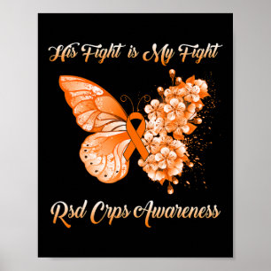 Butterfly sein Kampf ist mein Kampf Rsd Crps Bewus Poster