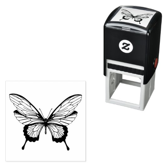 Butterfly Self-inking Stamp Permastempel (Beispiel)
