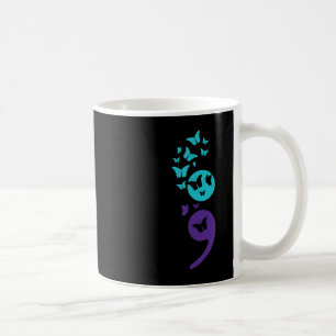 Butterfly Semicolon Suicide Bewusstsein Mentale Ge Kaffeetasse