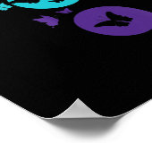 Butterfly Semicolon Suicide Bewusstsein Mentale Ge Poster (Ecke)