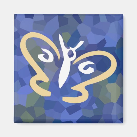 Butterfly Series 1 Square Magnet (Vorne)