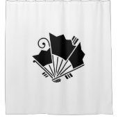 Butterfly-shaped fans (Ageha) Duschvorhang (Vorderseite)